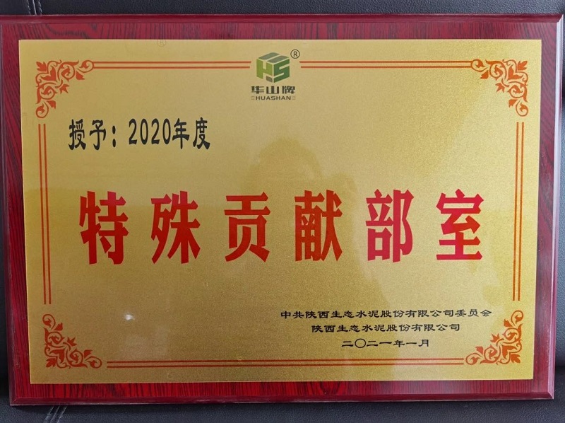華山先進(jìn)|公司財(cái)務(wù)資產(chǎn)部榮獲“2020年度特殊貢獻(xiàn)部室”榮譽(yù)稱號